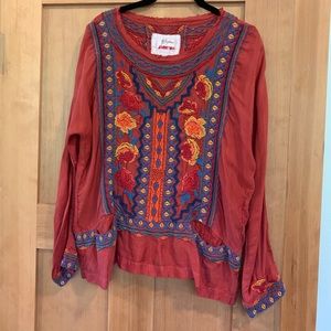 Johnny Was Embroidered Top